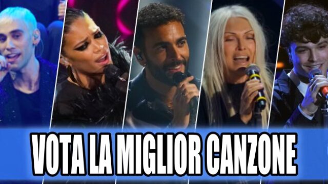 Sanremo 2023, vota la miglior canzone della prima serata
