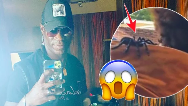 Mario Balotelli fa uno scherzo alla figlia con un ragno finto