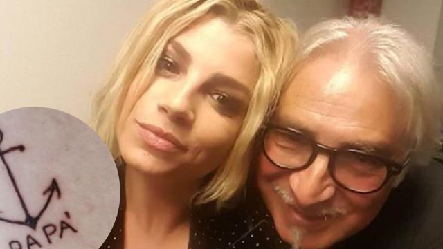 emma marrone tatuaggio papà