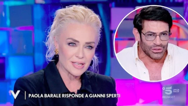 Paola Barale rifiuta di vedere il video di Gianni Sperti a Verissimo