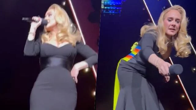 Adele dimentica il testo di una canzone e ferma il concerto