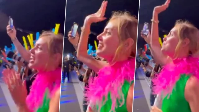 Chiara Ferragni a Battiti Live canta Disco Paradise con il pubblico