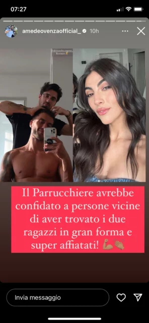 La dichiarazione del parrucchiere di Giulia Salemi e Pierpaolo