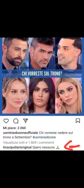 La risposta di Tina Cipollari