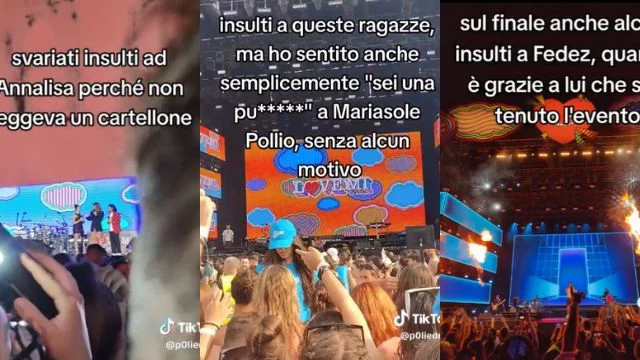 lovemi 2023 insulti pubblico artisti palco