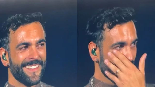 marco mengoni piange concerto video