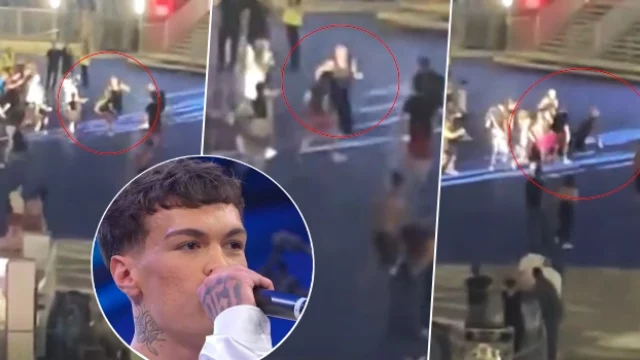 Blanco scende dal palco e corre nel parterre: i fan lo inseguono