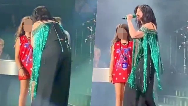 Laura Pausini canta a Siviglia insieme a sua figlia Paola