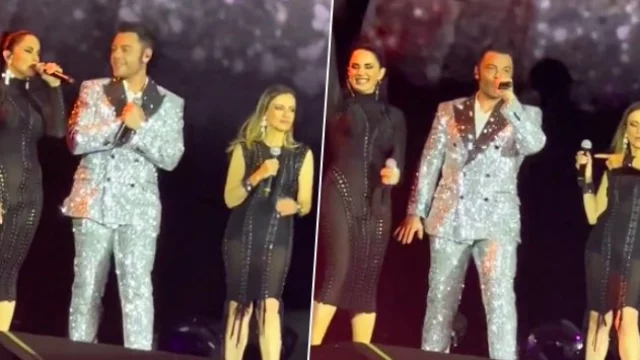 Paola e Chiara a sorpresa sul palco di Tiziano Ferro a Bologna