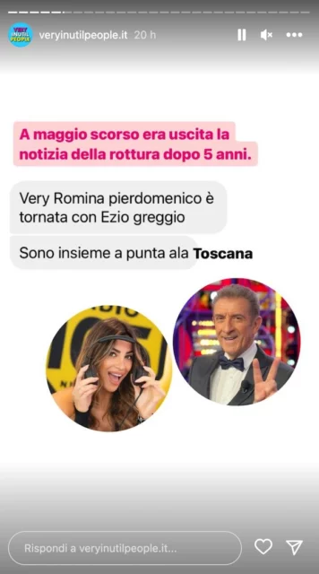 Ezio Greggio e Romina Pierdomenico insieme in Toscana: Ã¨ ritorno di fiamma?