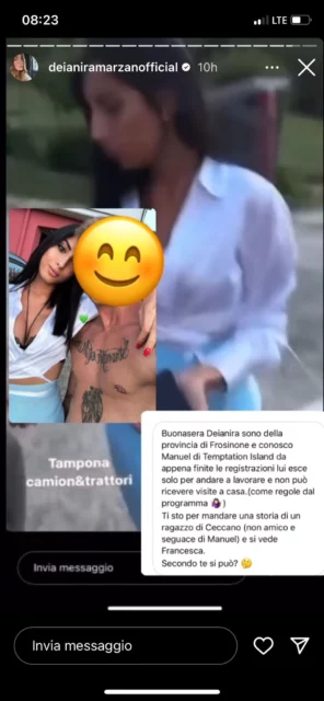 La segnalazione su Francesca e Manuel di Temptation Island 