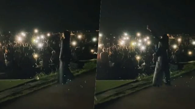 Giorgia, salta la corrente durante il suo concerto e i fan cantano Girasole