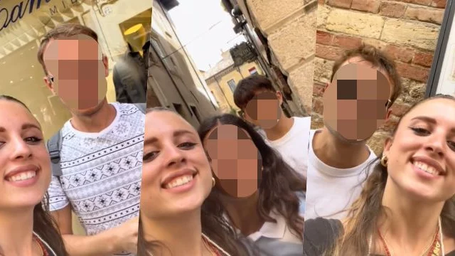 Angelina Mango ferma delle persone per strada e chiede loro una foto