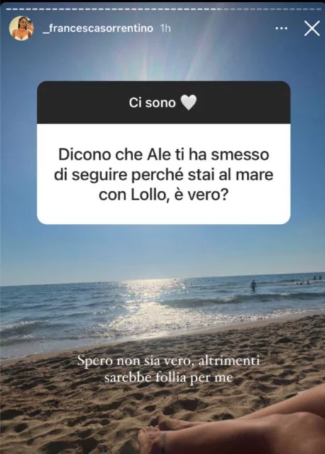 La storia Instagram di Francesca Sorrentino - Temptation Island