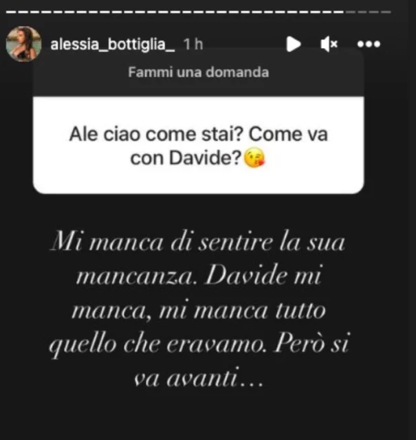 Storia Instagram - Alessia Bottiglia di Temptation Island