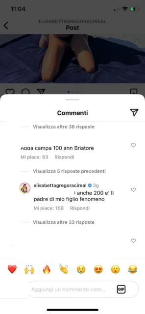 La replica di Elisabetta Gregoraci