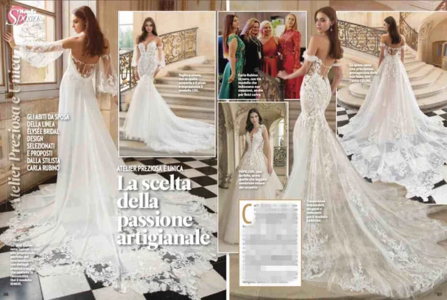 Gli abiti da sposa della linea eÌlisee bridal - Novella 2000 nÂ° 41 - 2023