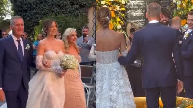 francesca ferragni sposa figlio edoardo sorride video