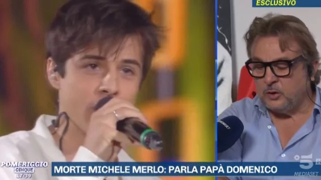 michele merlo papà domenico pomeriggio cinque