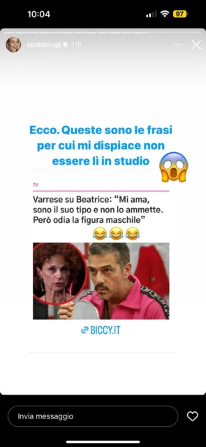 Sonia Bruganelli contro Massimiliano Varrese