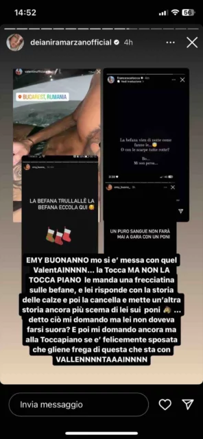 Le storie Instagram di Emy Buono e Francesca Tocca