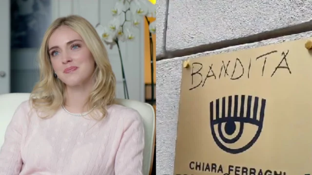 chiara ferragni negozio roma vandali