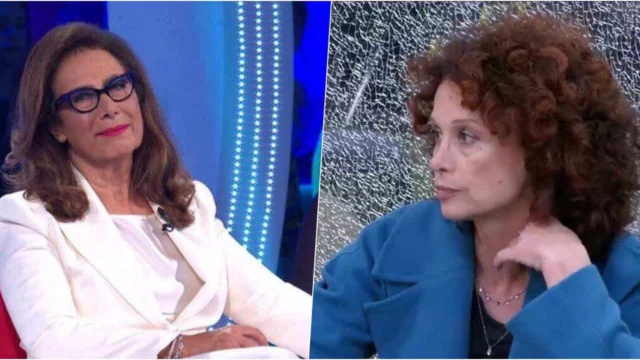 Beatrice Luzzi parla di Cesara Buonamici, ma la regia toglie l'audio