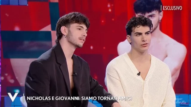 Nicholas e Giovanni fanno pace a Verissimo da Silvia Toffanin