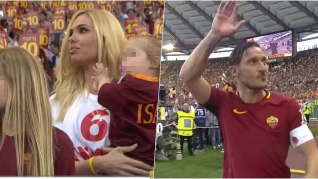 Francesco Totti ricorda il suo addio al calcio (ma taglia l’ex moglie Ilary Blasi dalle foto)
