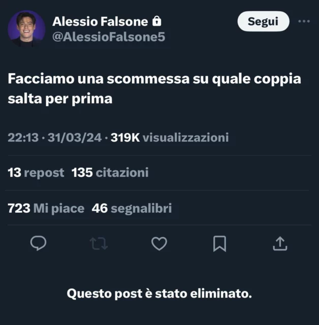 Il post di Alessio Falsone