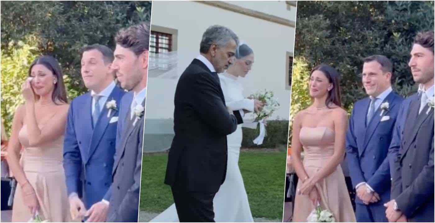 L’arrivo di Cecilia Rodriguez vestita da sposa fa scoppiare in lacrime Belen (VIDEO)