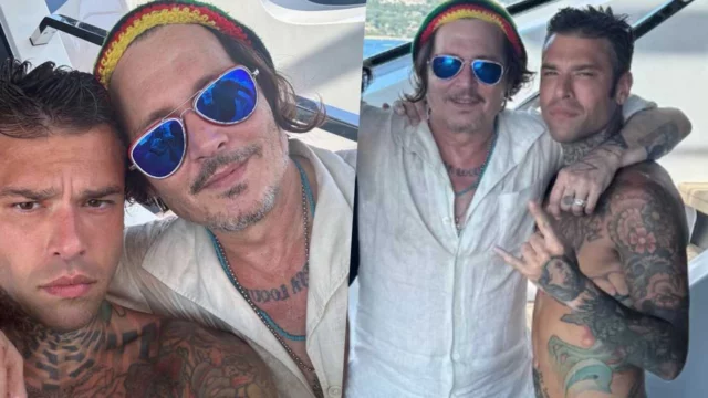 Fedez in vacanza con Johnny Depp: le foto fanno il giro del web