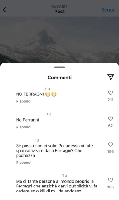 Gli attacchi rivolti a Chiara Ferragni