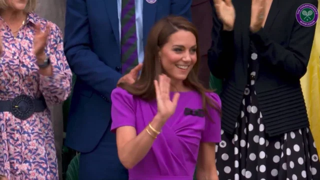 Kate Middleton a Wimbledon tra gli applausi dei presenti (VIDEO)