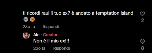 La smentita della presunta ex di Temptation Island 