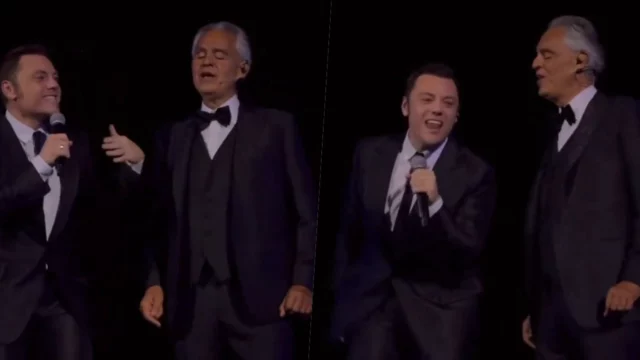 Tiziano Ferro duetta con Andrea Bocelli: l'esibizione è da brividi