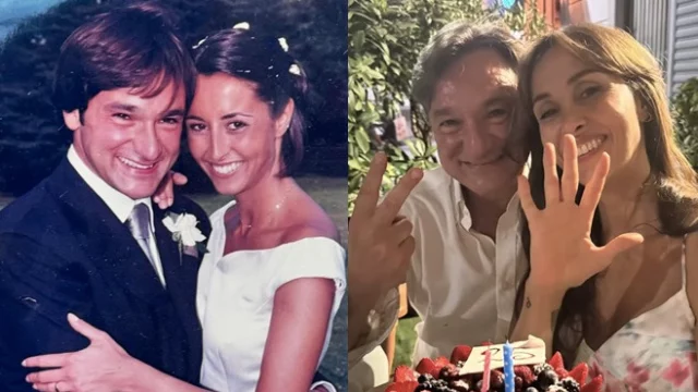 Benedetta Parodi e Fabio Caressa 25 anni di matrimonio