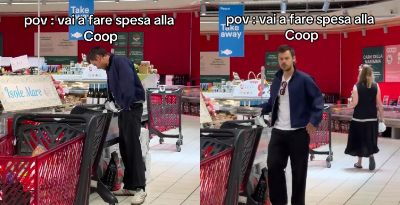 Harry Styles beccato mentre compra dei surgelati al supermercato in Italia (VIDEO)