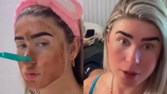 Debora Peixoto influencer brasiliana feci maschera bellezza