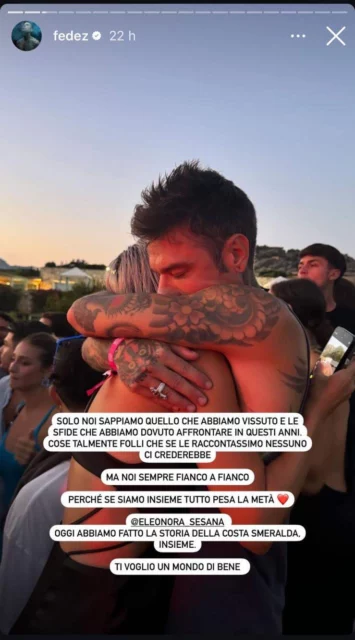 La storia Instagram di Fedez