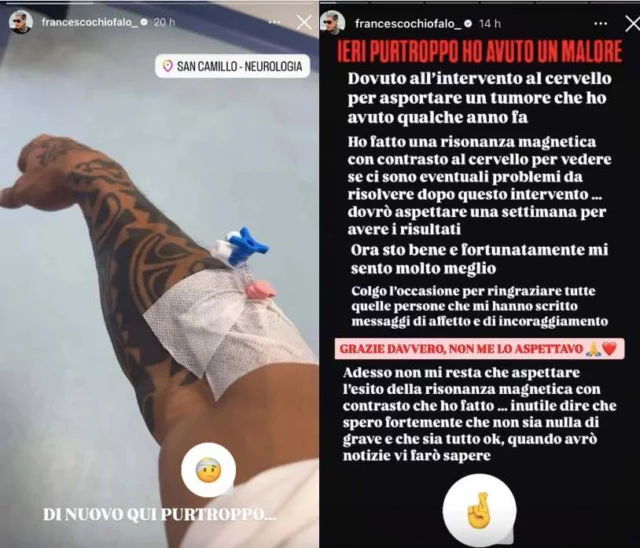 La storia Instagram di Francesco Chiofalo