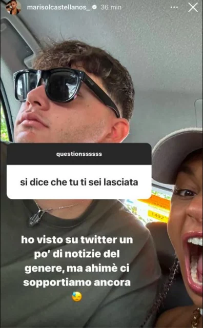 La storia Instagram di Marisol di Amici 23