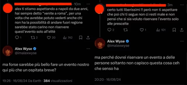 Le parole di Alex Wyse