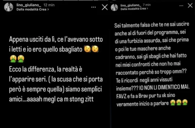 Lo sfogo di Lino Giuliano di Temptation Island