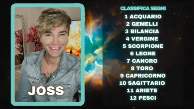 Oroscopo di Joss dal 12 al 18 agosto: la classifica della settimana