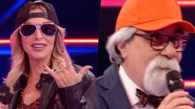 Stefania Orlando si sfida a colpi di rap con Beppe Vessicchio