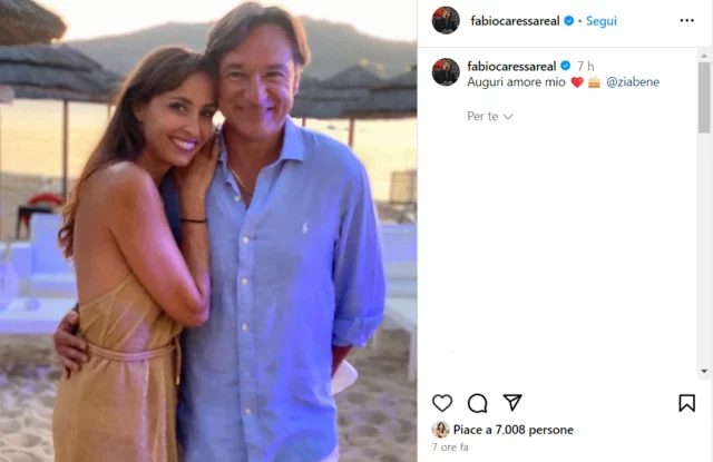 Gli auguri di Fabio Caressa a Benedetta Parodi