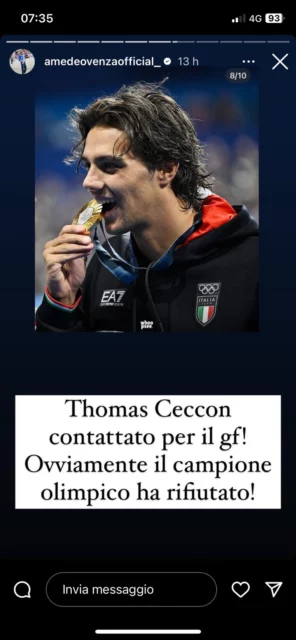 Thomas Ceccon avrebbe rifiutato l'offerta del Grande Fratello