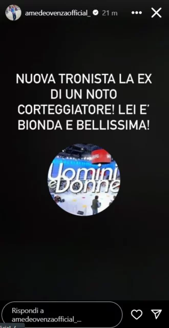 L'indiscrezione sulla nuova tronista di Uomini e Donne