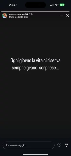 La presunta reazione di Manuel Maura al trono di Francesca Sorrentino